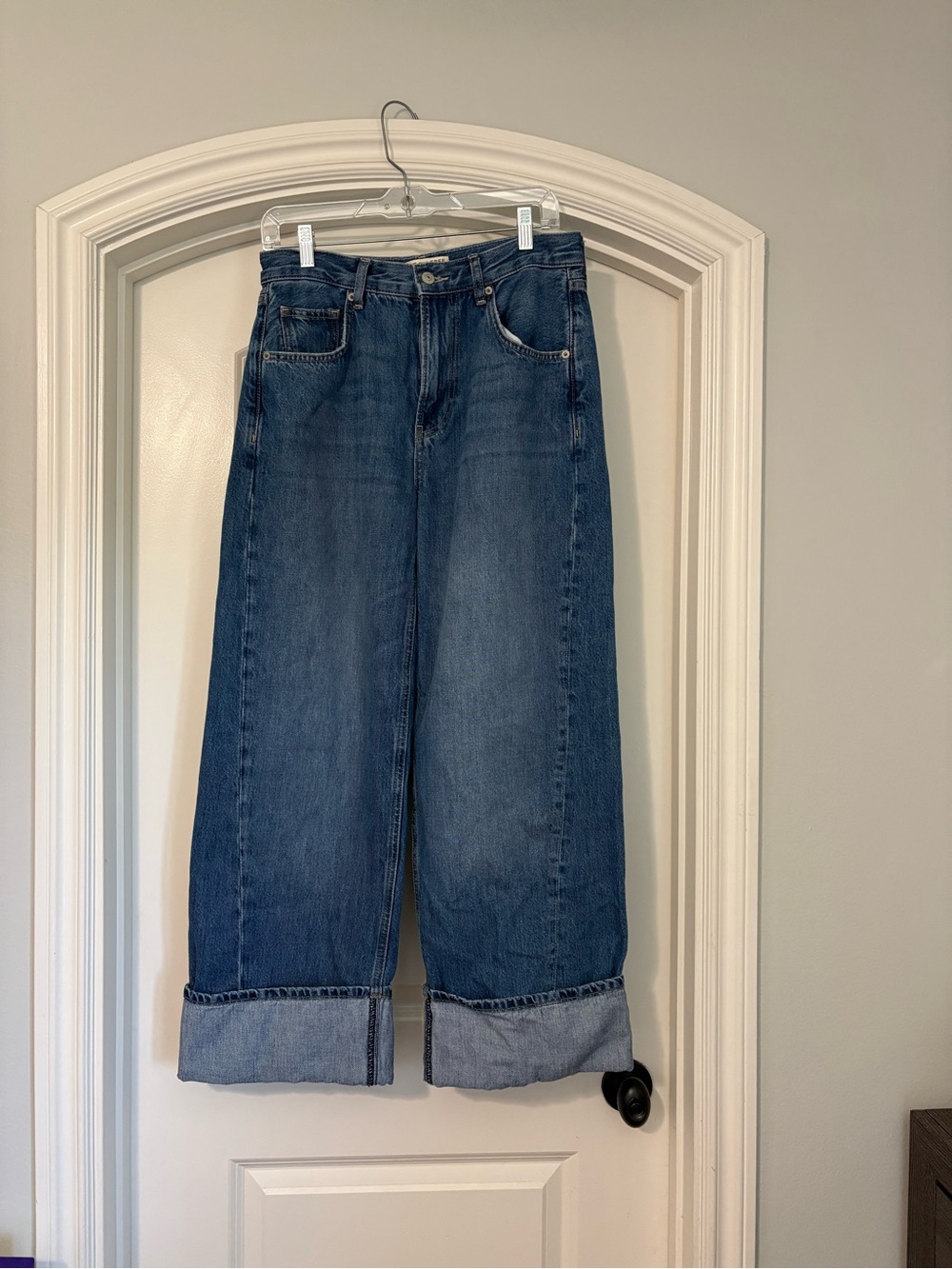 Free People we the free easy bay cuffed jeans